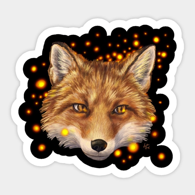 Fox Sticker by Perezart99